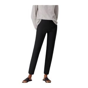 Eileen Fisher Viscose Blend Knit Slim Fit Pull On Ankle Pants Size Small Petite